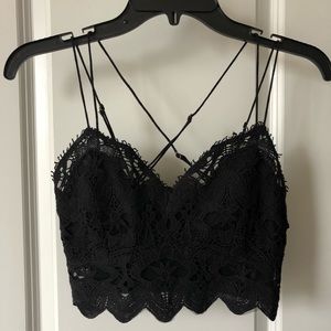 Free People lace crop top
